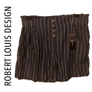 🌸 NWT ROBERT LOUIS PAPERBAG SHORTS